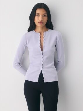 NWT - Aritzia Wilfred Shelly Cardigan - Wonder Yarn Size XXS - Wildflower Lilac